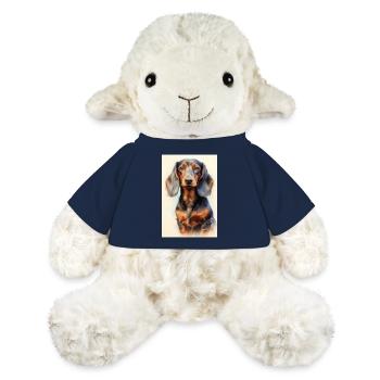 Teckel Chien Animal - Mouton en peluche Annika MiniFeet® - bleu marine - Devant