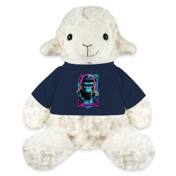 gorille avec chaine en or - Mouton en peluche Annika MiniFeet® - bleu marine - Devant