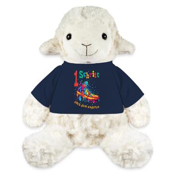 Ein Schritt nach dem anderen Mut machen Motivation - MiniFeet® Schaf Annika - French Navy - Vorne