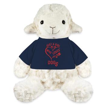 Valentine Geschenk Spruch Haustiere Hund Dog Love - MiniFeet® Schaf Annika - French Navy - Vorne