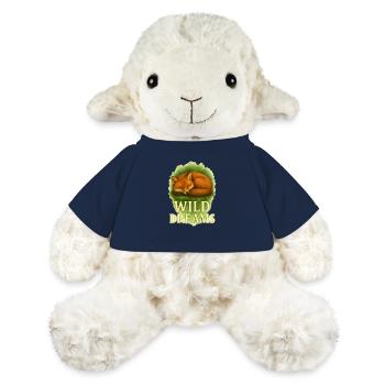 Wild Dreams – Schlafender Fuchs Aquarell Motiv - MiniFeet® Schaf Annika - French Navy - Vorne