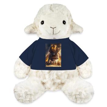Sphinx de feu éveillé - Mouton en peluche Annika MiniFeet® - bleu marine - Devant