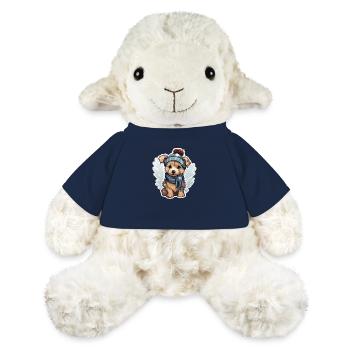 Cute dog in the snow with hat and scarf - MiniFeet® Sheep Annika - french navy - Front