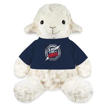 Je peux pas j'ai MMA - Mouton en peluche Annika MiniFeet® - bleu marine - Devant