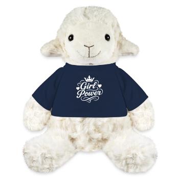 Le dicton du pouvoir des filles - Mouton en peluche Annika MiniFeet® - bleu marine - Devant