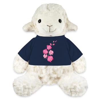ORCHIDEEN Blume - Geschenk der Liebe - rosa pink - MiniFeet® Schaf Annika - French Navy - Vorne