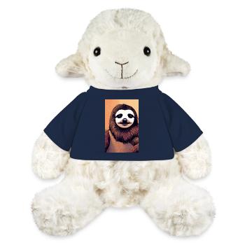 Coole Comiczeichnung eines Faultiers im Dschungel - MiniFeet® Schaf Annika - French Navy - Vorne