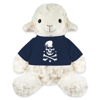 Crâne de pirate - Mouton en peluche Annika MiniFeet® - bleu marine - Devant