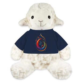 Œuvre musicale abstraite - Mouton en peluche Annika MiniFeet® - bleu marine - Devant
