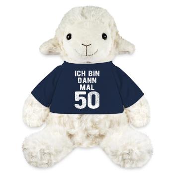Ich bin dann mal 50 - Geburtstag Geschenk - MiniFeet® Schaf Annika - French Navy - Vorne