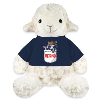 Raton laveur Bernd - Mouton en peluche Annika MiniFeet® - bleu marine - Devant