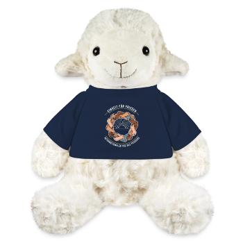 L’unité pour la paix - Mouton en peluche Annika MiniFeet® - bleu marine - Devant
