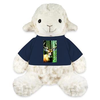 Cool Comic Portrait of a wild fallow deer majestic - MiniFeet® Sheep Annika - french navy - Front