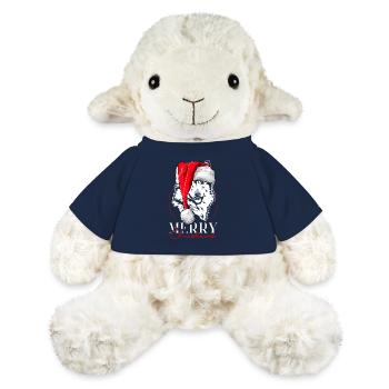 Santa Island Dog Merry Christmas Dog Wilsigns - MiniFeet® Sheep Annika - french navy - Front