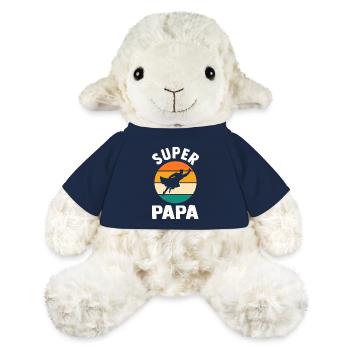 Vater Superheld Papa - MiniFeet® Schaf Annika - French Navy - Vorne