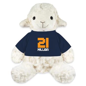 21 Millionen Bitcoin - MiniFeet® Schaf Annika - French Navy - Vorne