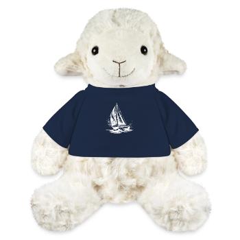 Schickes Segelboot unter Segel Splash Wellengang - MiniFeet® Schaf Annika - French Navy - Vorne