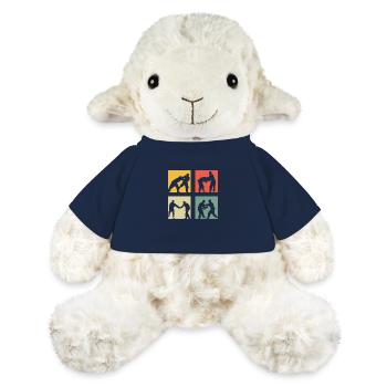 Judo - Mouton en peluche Annika MiniFeet® - bleu marine - Devant