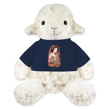 Japanische Aesthetic Sushi Vintage Ukiyo-E Kunst - MiniFeet® Schaf Annika - French Navy - Vorne