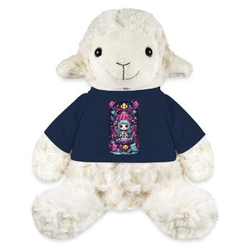 Kawaii Chibi démons Reine E-girl Goth Art - Mouton en peluche Annika MiniFeet® - bleu marine - Devant