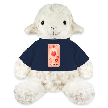Téléphone portable Femme Smartphone Cadeau - Mouton en peluche Annika MiniFeet® - bleu marine - Devant