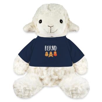 Gamer Zocker Zocken Gaming Bernd - Mouton en peluche Annika MiniFeet® - bleu marine - Devant