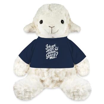 Ich geh' jetzt leben - gehst Du mit? Motivation - MiniFeet® Schaf Annika - French Navy - Vorne