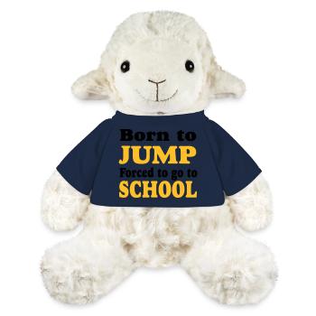 Saut en longueur - Saut en hauteur - Mouton en peluche Annika MiniFeet® - bleu marine - Devant