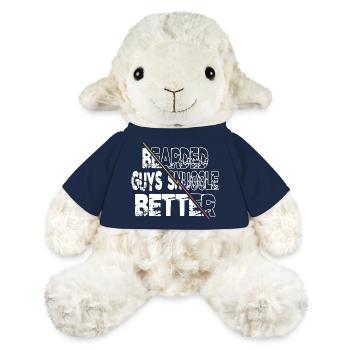 covid19 entraîneur barbe présenter citation drôle - Mouton en peluche Annika MiniFeet® - bleu marine - Devant
