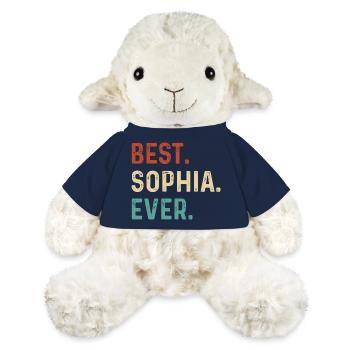 Nom de Sophia - Mouton en peluche Annika MiniFeet® - bleu marine - Devant