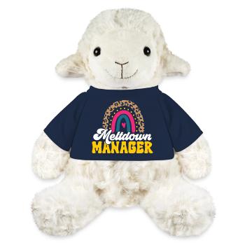 Enseignante de maternelle Éducatrice de centre de garde - Mouton en peluche Annika MiniFeet® - bleu marine - Devant