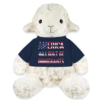 L’AMÉRIQUE A ÉTÉ CONSTRUITE PAR DES IMMIGRANTS Flüchtlingsrechte - Mouton en peluche Annika MiniFeet® - bleu marine - Devant