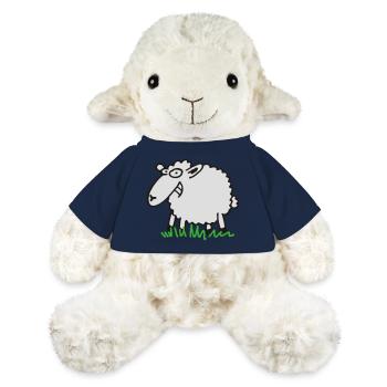 grinseschaf - Mouton en peluche Annika MiniFeet® - bleu marine - Devant