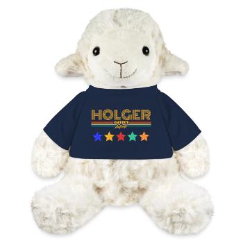 Holger - Mouton en peluche Annika MiniFeet® - bleu marine - Devant
