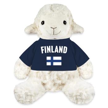 Drapeau de la Finlande - Mouton en peluche Annika MiniFeet® - bleu marine - Devant