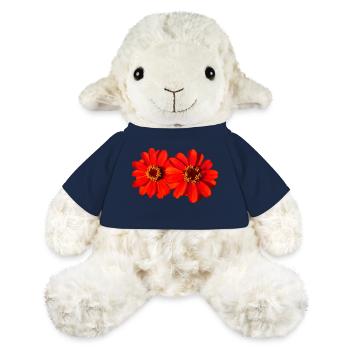 zauberhafte rote Blumen, Blüten, Natur - MiniFeet® Schaf Annika - French Navy - Vorne