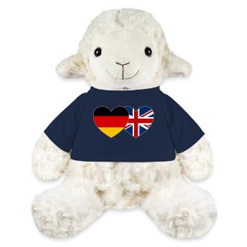 Deutschland Großbritannien Flagge Herz - MiniFeet® Schaf Annika - French Navy - Vorne