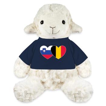Slowenien Belgien Flagge Herz - MiniFeet® Schaf Annika - French Navy - Vorne