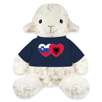 Slowenien Albanien Flagge Herz - MiniFeet® Schaf Annika - French Navy - Vorne