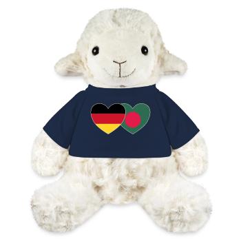 Deutschland Bangladesch Flagge Herz - MiniFeet® Schaf Annika - French Navy - Vorne