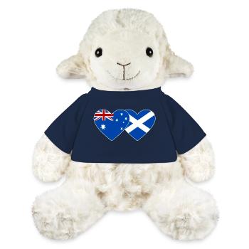 Australia Scotland Flag Heart - MiniFeet® Sheep Annika - french navy - Front