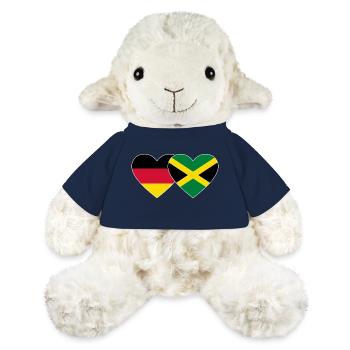 Deutschland Jamaika Flagge Herz - MiniFeet® Schaf Annika - French Navy - Vorne