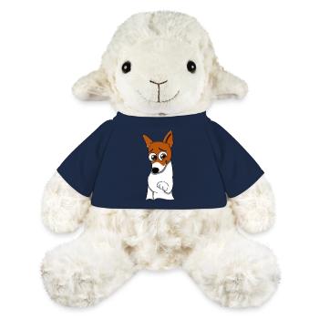 Jack Russel im Comicstyle Wolly Sheepling Gaming - MiniFeet® Schaf Annika - French Navy - Vorne