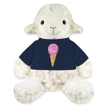 Eis | Rosa Pink Eiscreme mit Streusel | Icecream - MiniFeet® Schaf Annika - French Navy - Vorne