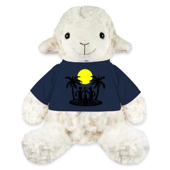 Boire à la fête sur la plage de l’île - Mouton en peluche Annika MiniFeet® - bleu marine - Devant