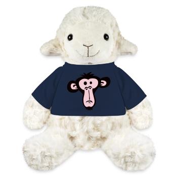 Sad Confused Monkey Head Boredom Face - MiniFeet® Sheep Annika - french navy - Front