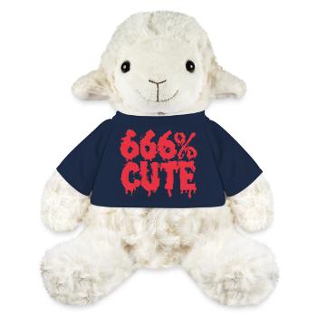 666% Cute! Satanistisches Goth Girl Design - MiniFeet® Schaf Annika - French Navy - Vorne