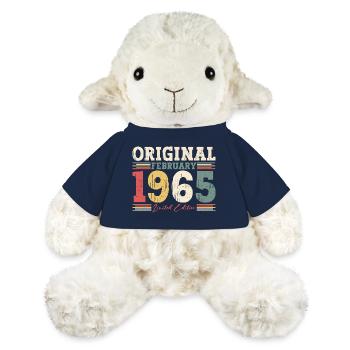 60ème anniversaire cadeau mari Original février 1965 - Mouton en peluche Annika MiniFeet® - bleu marine - Devant
