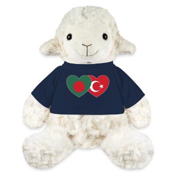 Bangladesch Türkei Flagge Herz - MiniFeet® Schaf Annika - French Navy - Vorne