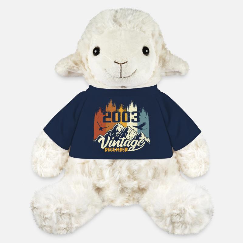 Birthday Gift born in December 2003 - MiniFeet® Sheep Annika - french navy